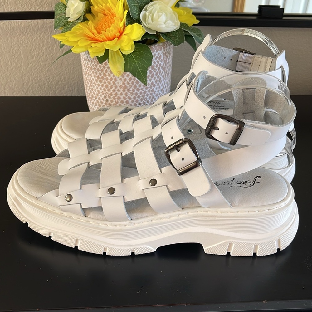 Free People White Gladiator Sandals - Picture 6 of 13